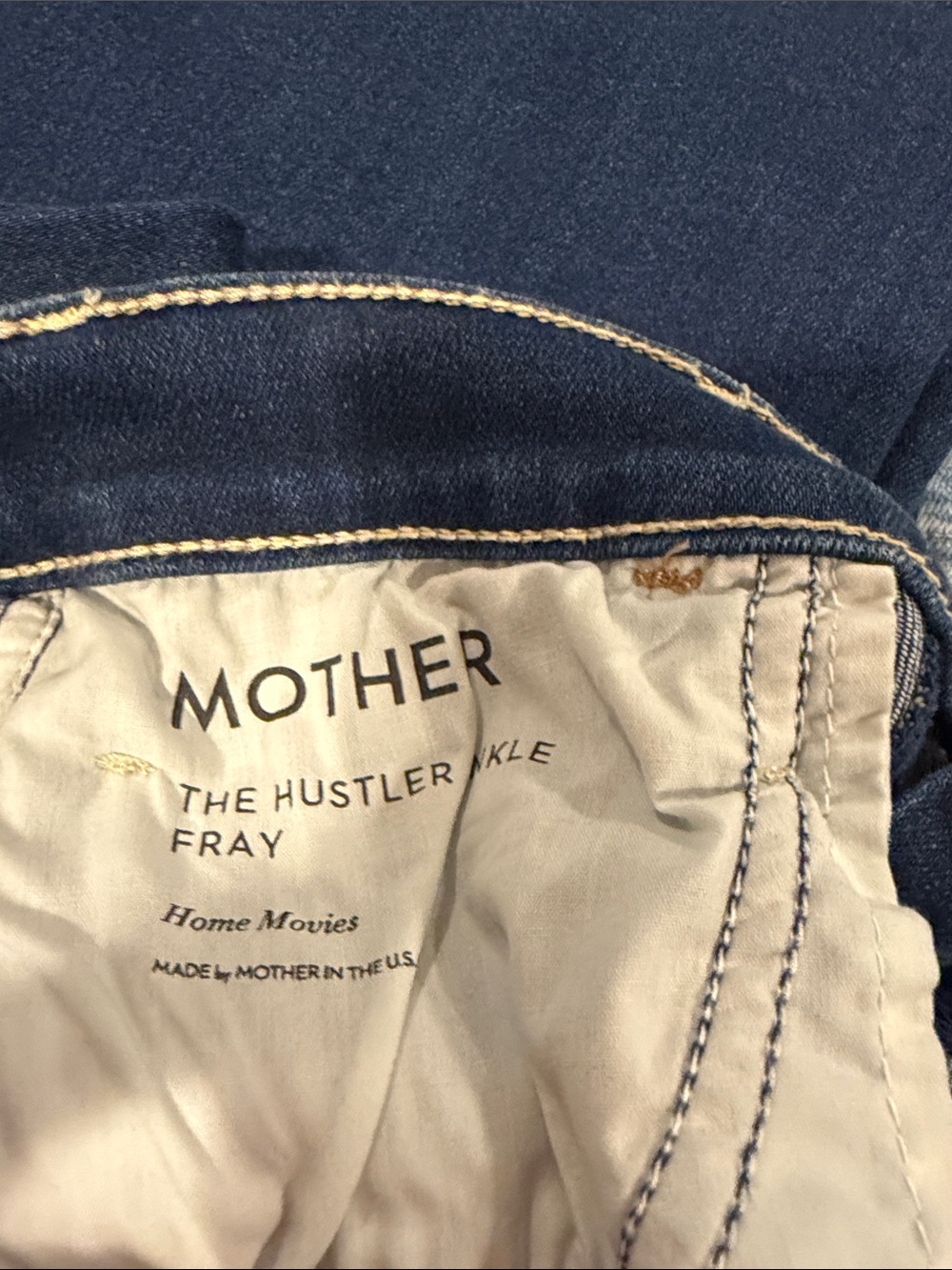 MOTHER The Hustler Fray Jeans - Dark Blue